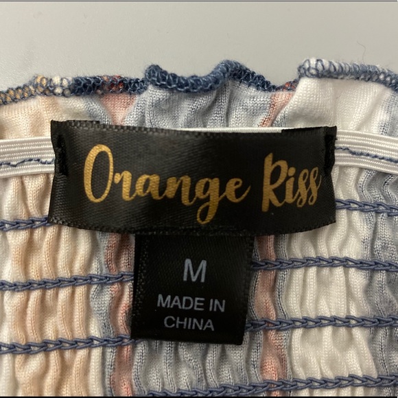 Sweater top, ruffled, used once, Orange Riss, M - Picture 6 of 7